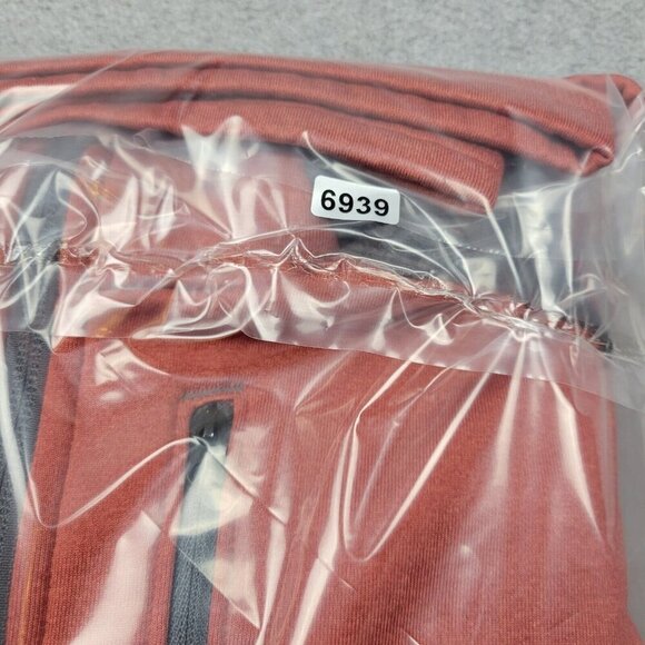 LL Bean Mens Hooded Jacket Size XL Orange Gray Full Zip Gorpcore Hiking Casual - Picture 9 of 9